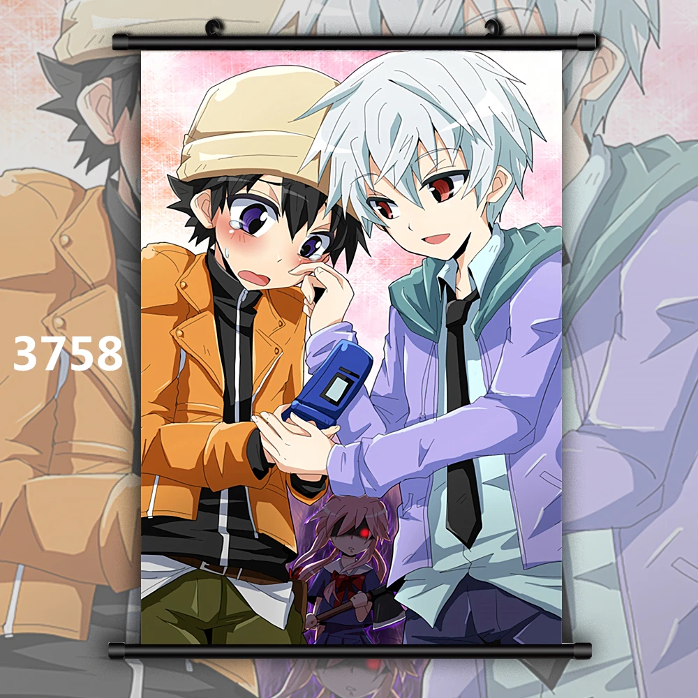 3758 Mirai Nikki дневник будущего Аниме Манга плакат в рулоне - Цвет: 3758