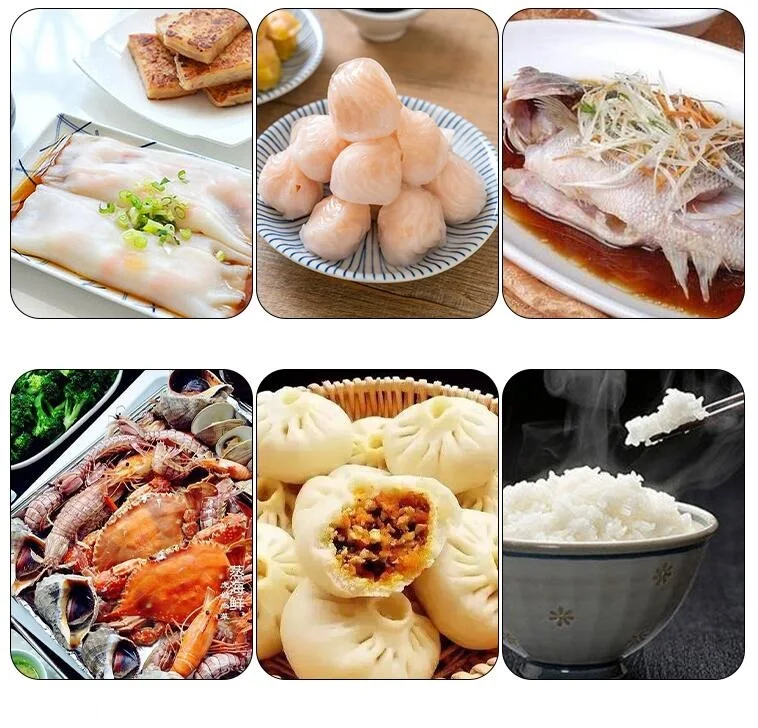 

3 Layers Stainless Steel Steamed Sausage Machine Drawer Type Intestinal Powder Meat Steaming Machine