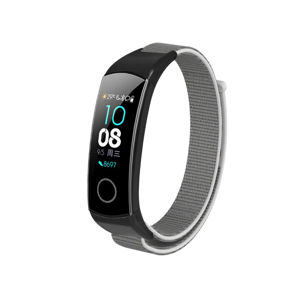 Нейлоновый ремешок на запястье для huawei Honor Band 5/4, ремешок для умных часов, сменный мужской Т-образный ремешок, женские и мужские спортивные часы, браслет, 19Sep