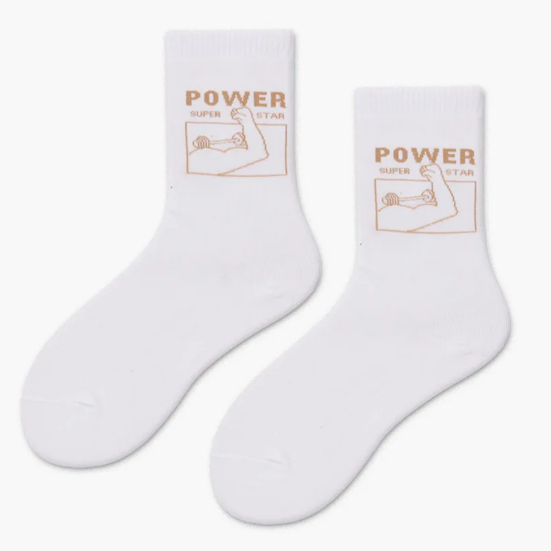 Женские носки с персонажами из мультфильмов фонарь китайские слова буквы