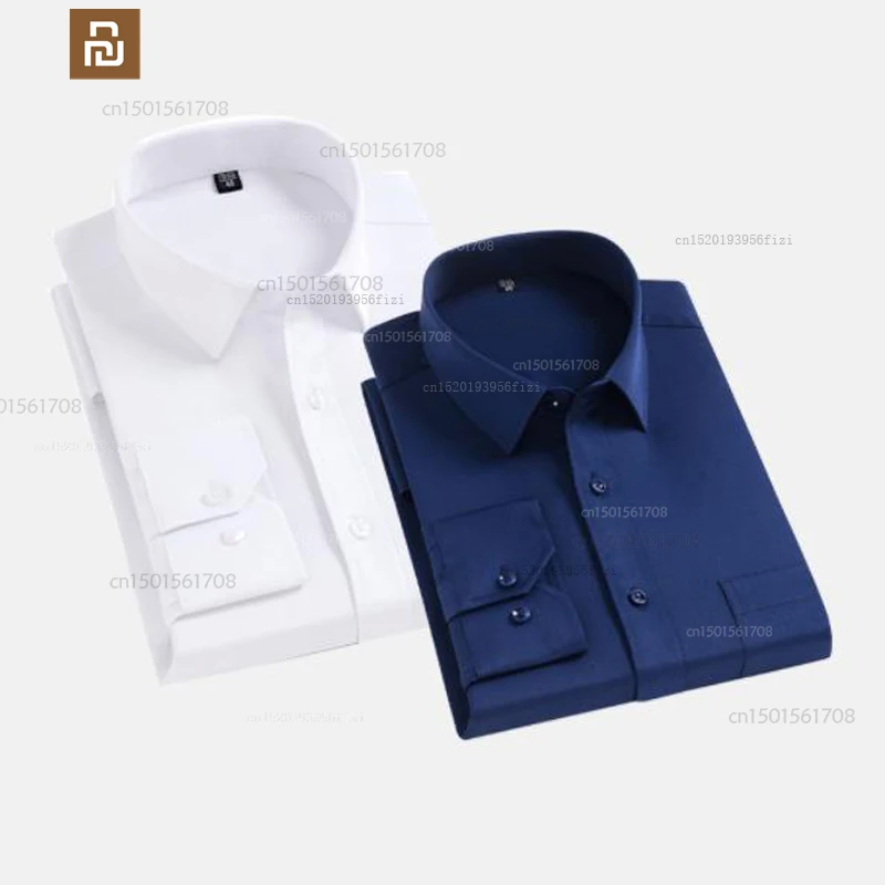

xiaomi mijia Anti-wrinkle simple men's workwear shirts men's business shirts simple slim-fitting shirts can be made work clothes
