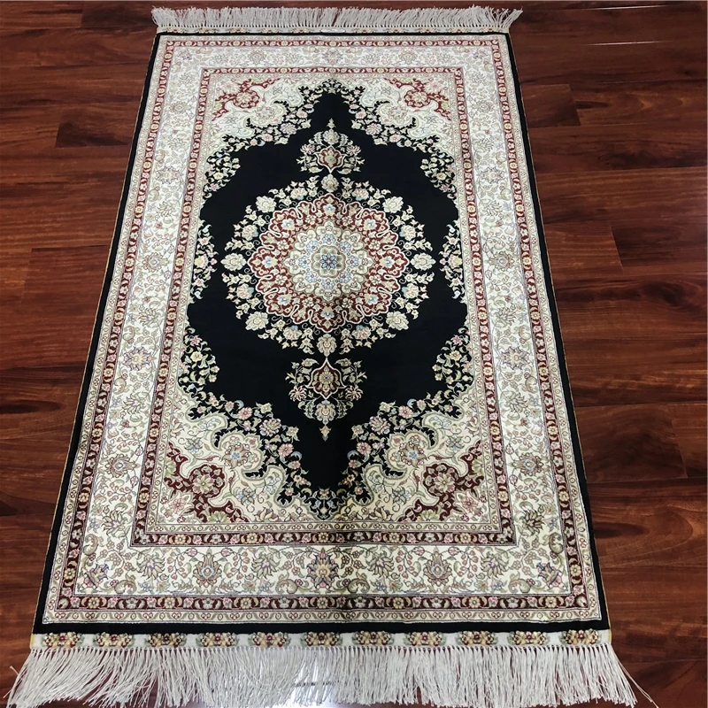 3 'x 5' молитвенный коврик шелковый ковер ручной работы персидские коврики