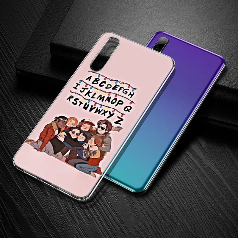 Чехол для телефона Cartoon Stranger Things из силикона для Huawei P50 P40 Pro P30 Lite P20 P8 2017 P Smart Z 2020 2021.