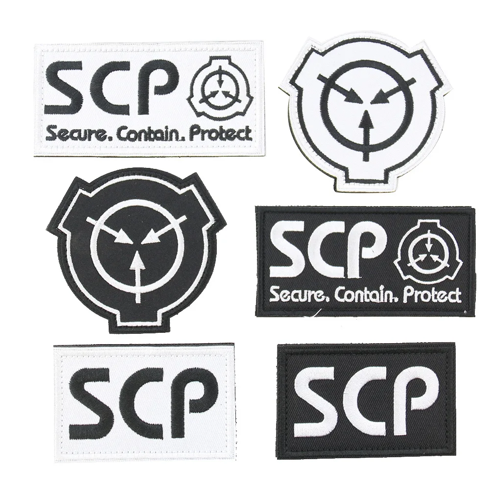 

SCP Foundation Logo Embroidery Patch Velcro Supernatural Lovers Armband Badge Applique For Jacket Jeans bag Hat Backpack Clothes
