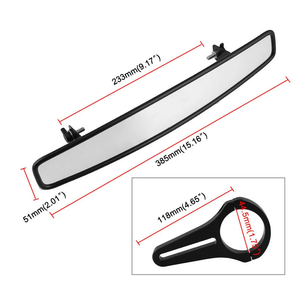 Зеркало заднего вида 15 дюймов широкое с высоким разрешением выпуклым дизайном