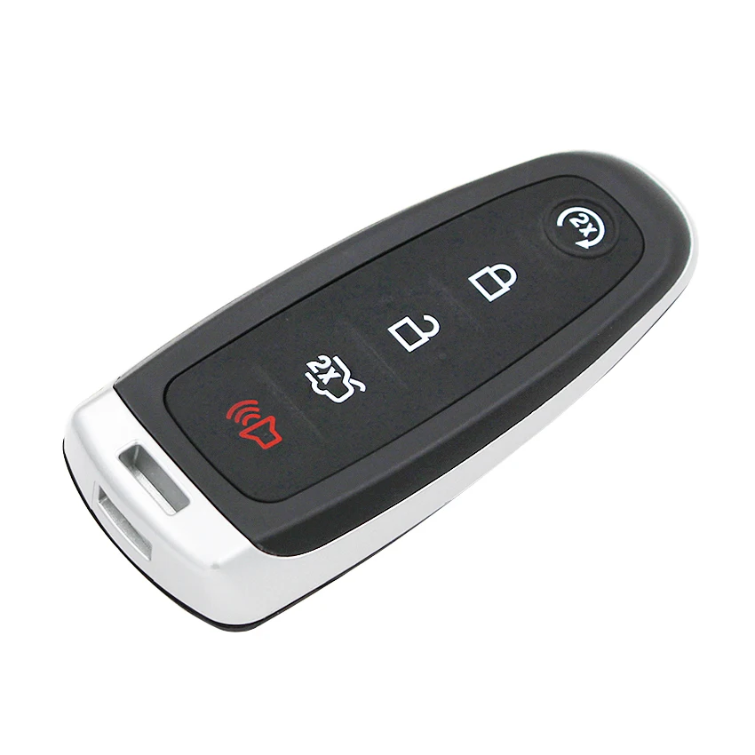 5 Buttons Smart Remote Start Smart Prox Key Fob Transmitter for Ford 315/433MHz ID46 Chip FCC: M3N5WY8609 with H75 small key