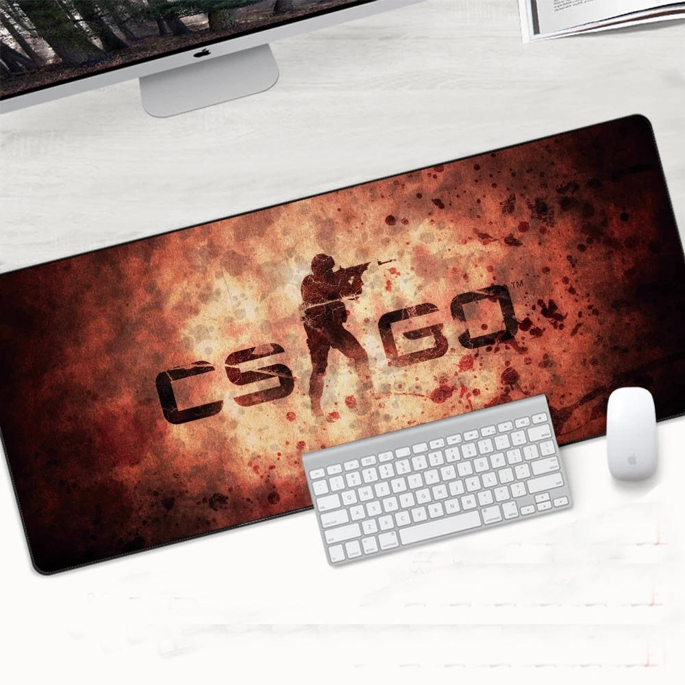 Фото CSGO коврик для мыши Counter-Strike большой игровой Hyper Beast CS GO XL Pad Grande AWP геймера PC Muismat