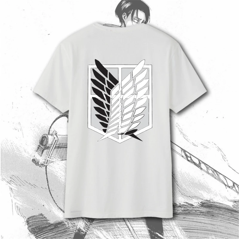 1 шт. футболка с коротким рукавом принтом аниме атака на Титанов костюм для