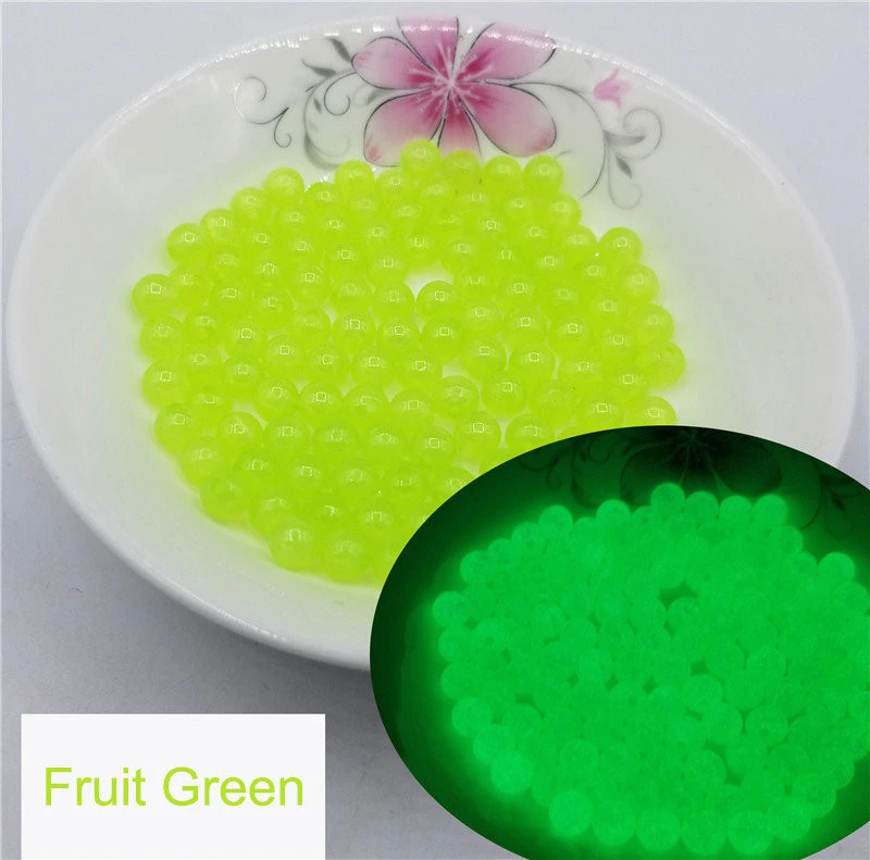 Fruit green 200 шт 6-12 мм светящийся акриловый бисер светится в темноте разделительные бусины для маркировки ювелирных изделий DIY ожерелье браслет аксессуары - Цвет: Fruit green