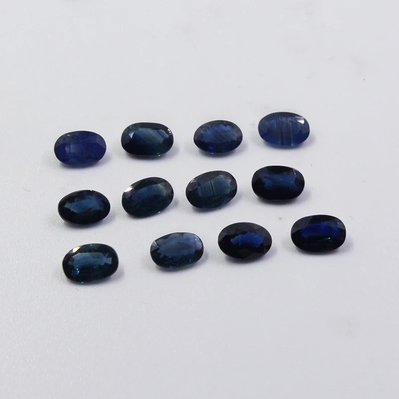 0.5ct 4 мм * 6 натуральный сапфир драгоценный камень свободный от китайского