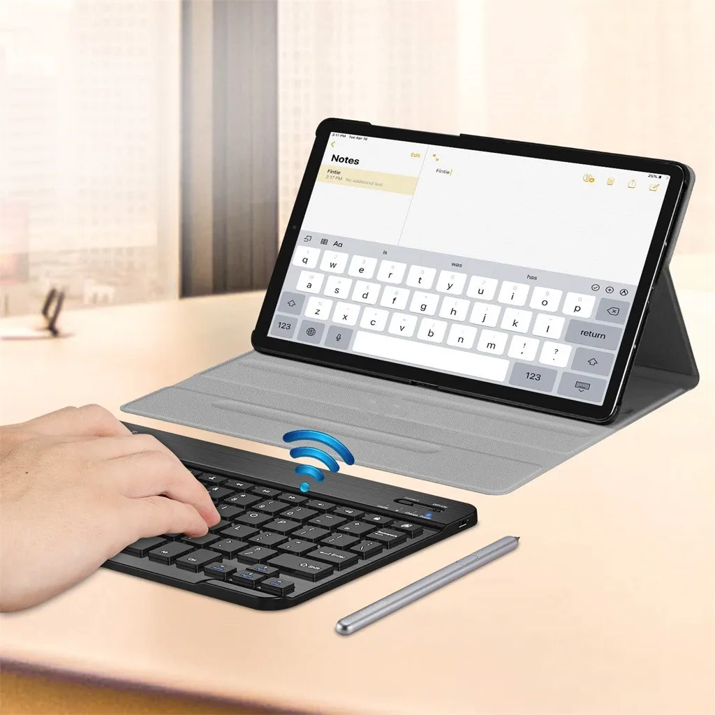30 # Bluetooth клавиатура для Samsung Galaxy Tab S6 10 5 дюйма 2019 SM T860/T865 тонкий Чехол подставка и