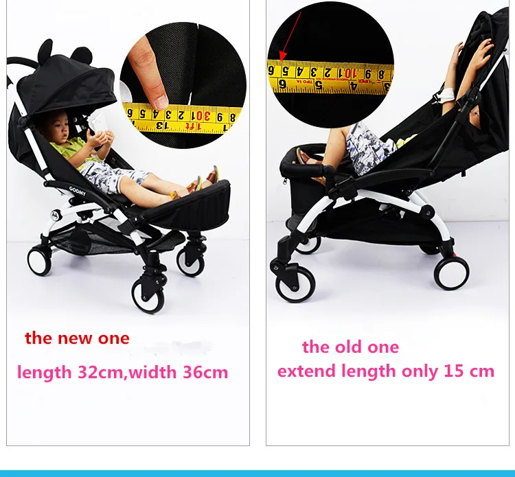 

32cm Entire Foot Extension for Baby yoya stroller babyzen YOYO baby throne buggy stroller accessories feet rest toddler length