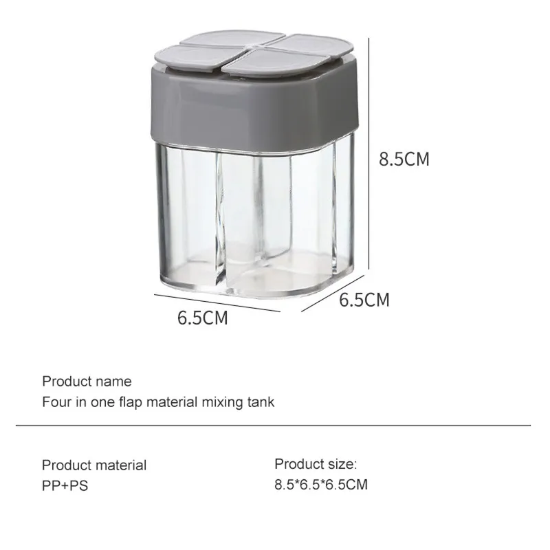 

1PC Creative New Plastic Spice Salt Pepper Shakers Seasoning Jar Can Barbecue Condiment Jar Bottles Container Kitchen Seasoning