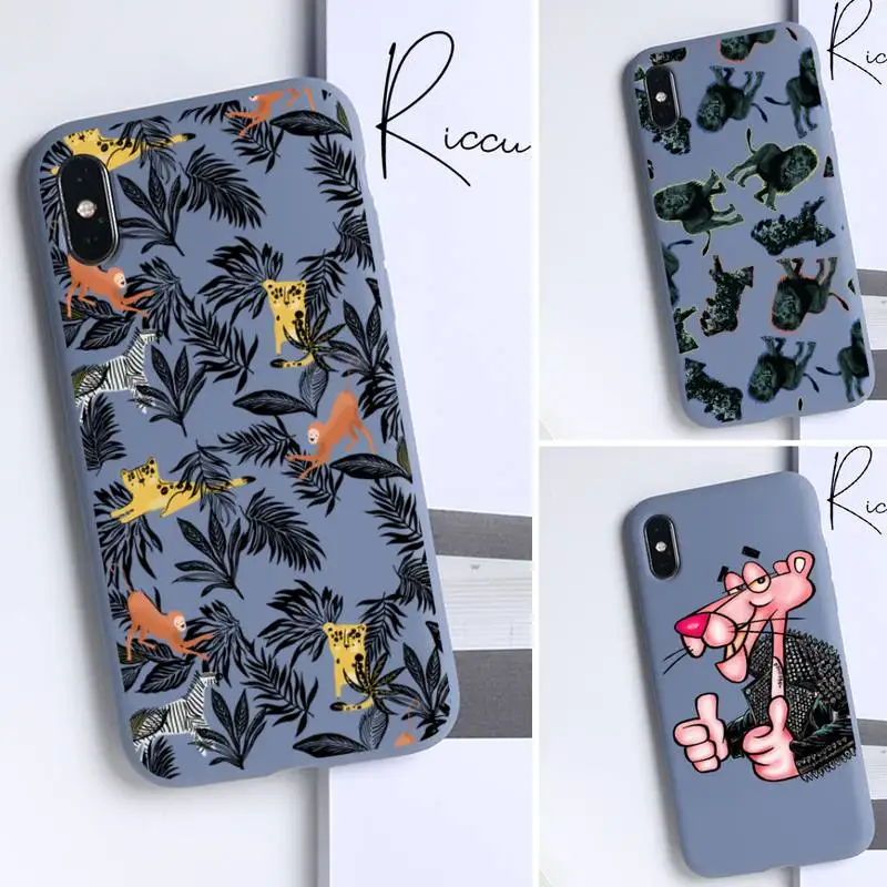 

Brand Leopard Clothes Pattern Phone Case for iPhone 11 12 Pro mini pro 8 7 6 6S Plus X SE 2020 XR XS MAX Candy Green Silicone