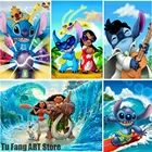 Картина на холсте, настенные картины, постеры и принты из серии Ститч ЛиЛо, декор для комнаты, настенные картины, украшение для дома и детей