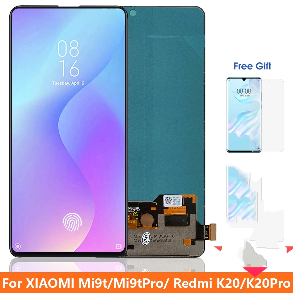 

ЖК-дисплей 6,39 дюймов Super Amoled Mi9T для Xiaomi Mi 9T Pro, ЖК-дисплей, сенсорный экран с дигитайзером в сборе для Redmi K20 Pro RedmiK20, экран