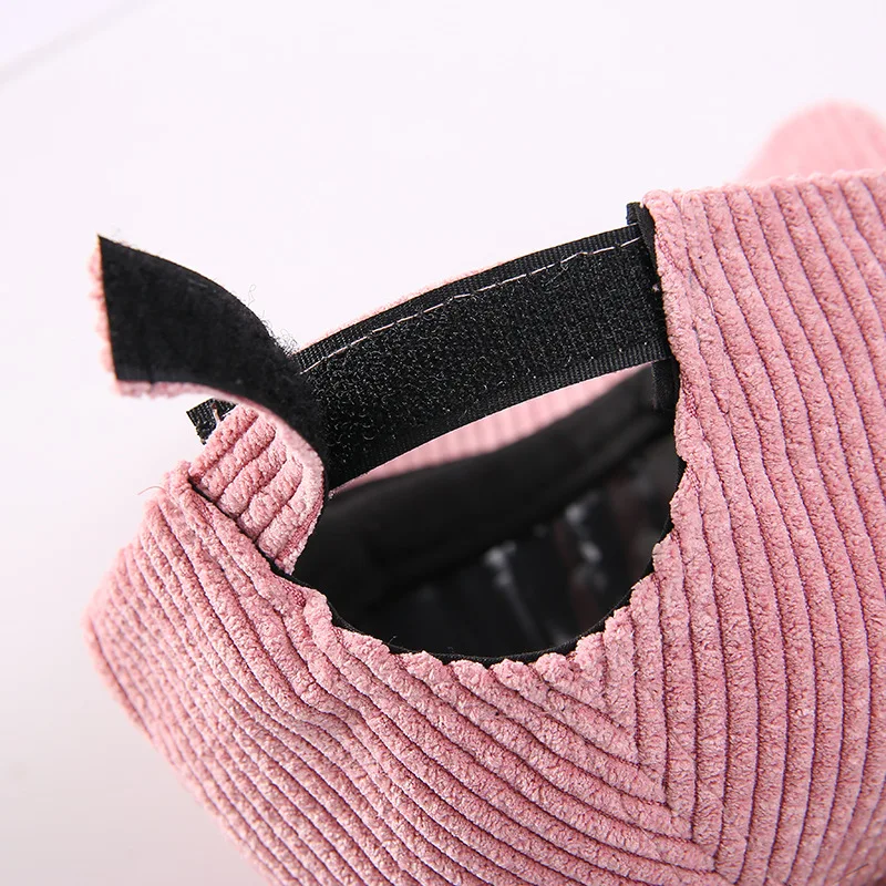 Children's Hat Winter New Thin Velvet Sky Curved Brim Girl's Letter Warm Big Wool Ball Color Blocking Baseball Cap | Спорт и
