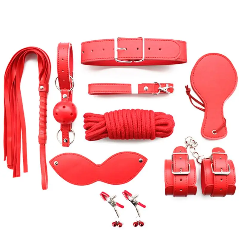 8 шт./компл. набор экипировки для секс игр игрушки интимные изделия наручники