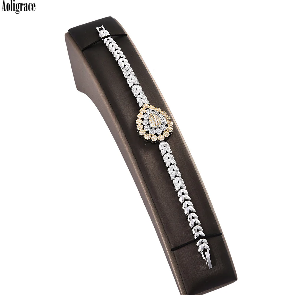 

Luxury 5A Level Full Cubic Zirconia Jewelry Sets for Women Necklace Bracelet Wedding Bridal CZ Zircon Bridesmaid Party Prom