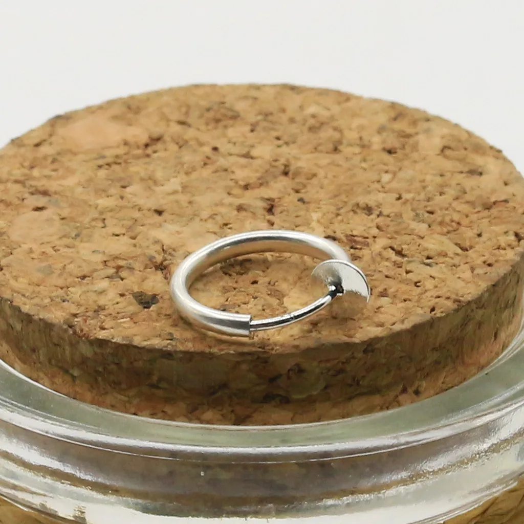 Женские серьги с одним кольцом простые маленькие в европейском и американском