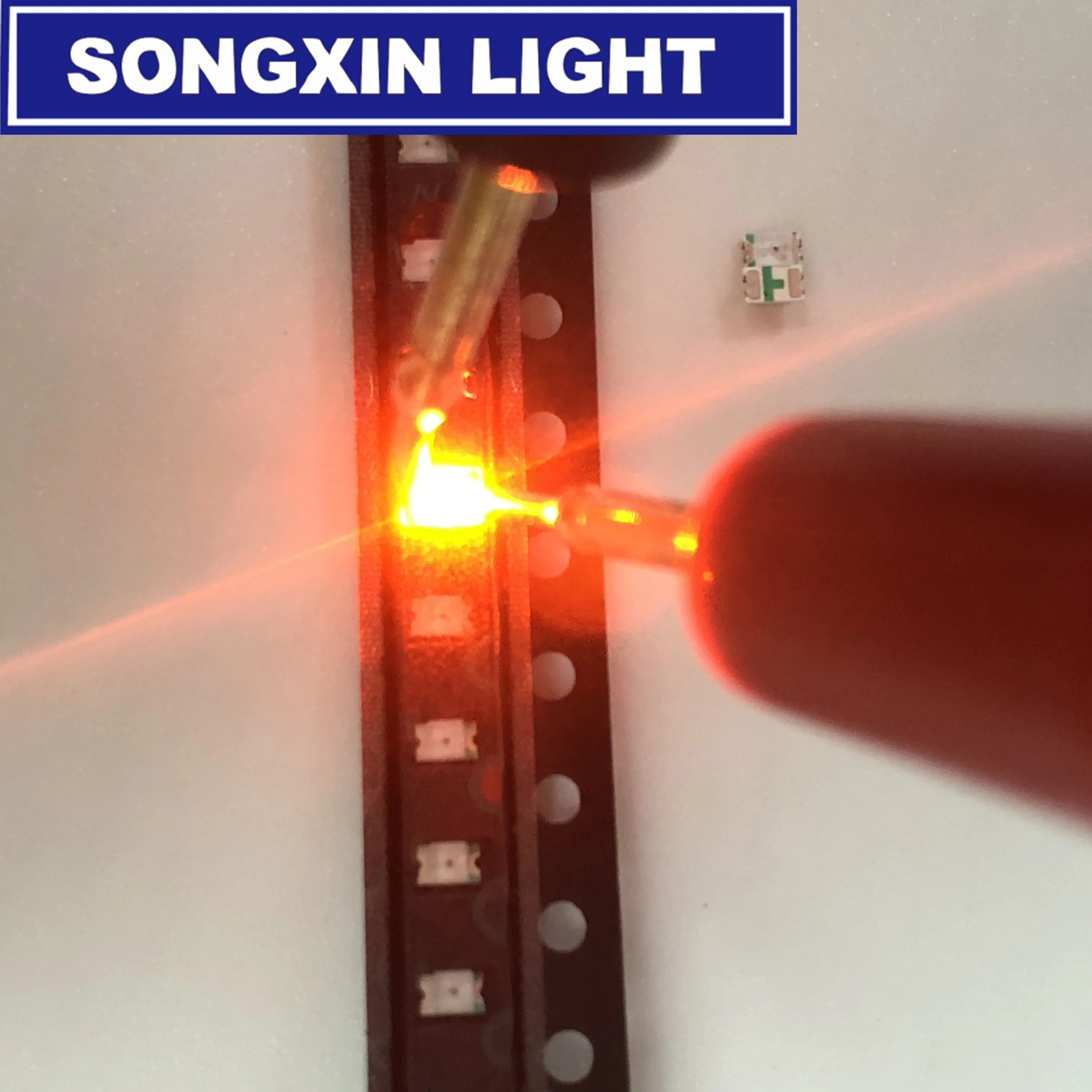 100 шт. 0805 SMD оранжевый Янтарный светодиод нм фотодиоды прозрачные для