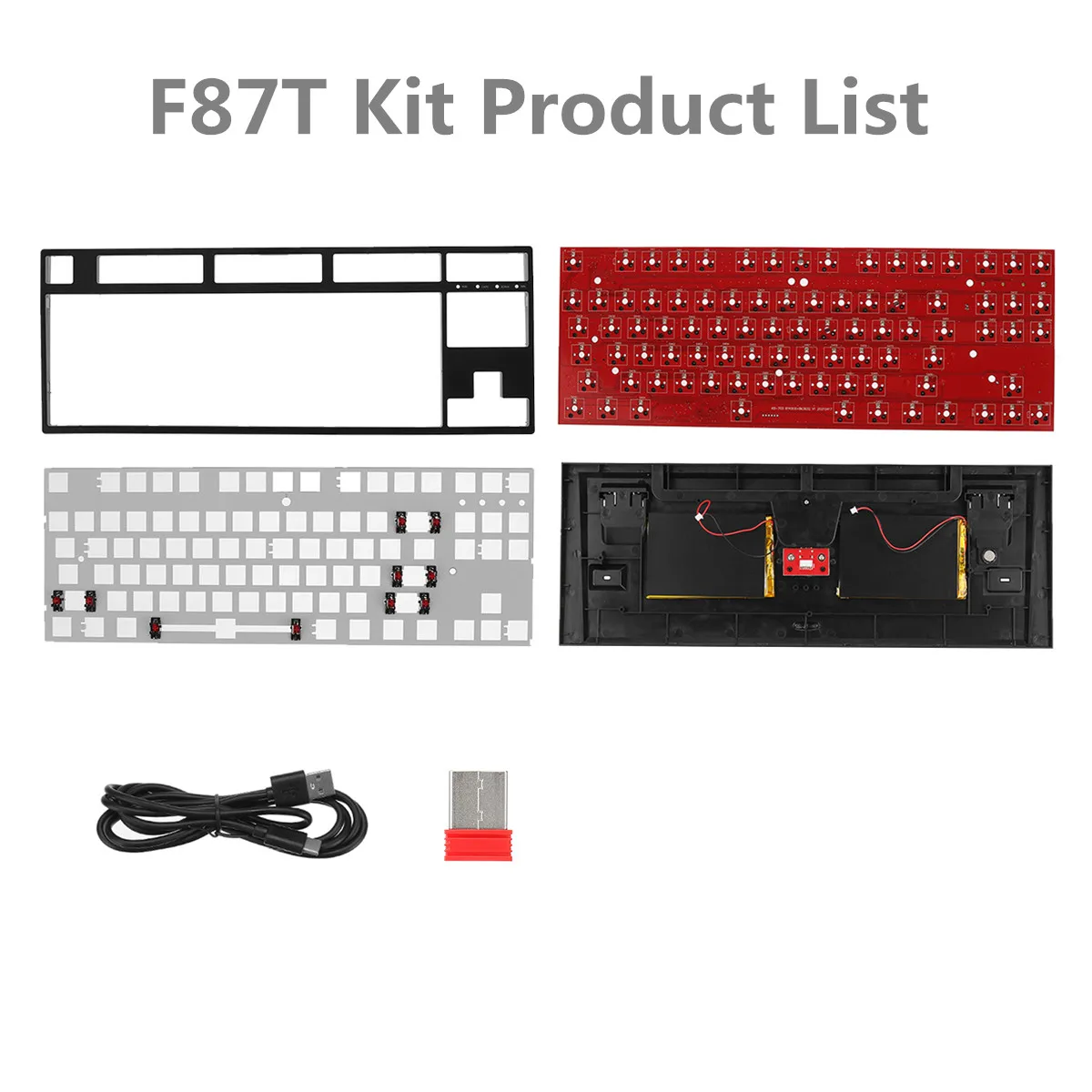 feker diy hotswap keyboard kit rgb backlit bluetooth wireless 2 4g type c 35pin 8487keys mechanical keyboard customized kit free global shipping