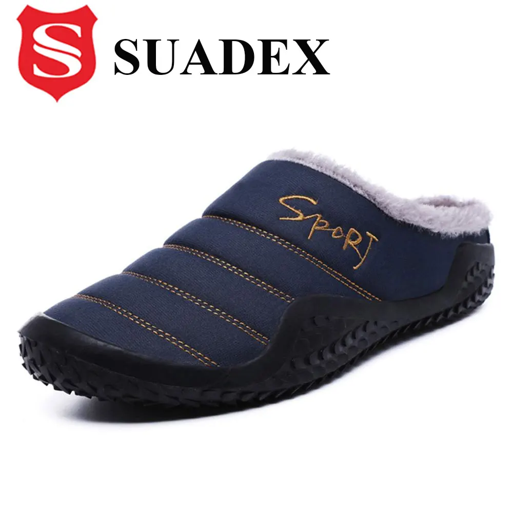 

SUADEX/домашние тапочки; Мужская зимняя обувь; Мягкие мужские домашние тапочки; Хлопковая обувь; Флисовые теплые Нескользящие мужские тапочки;...