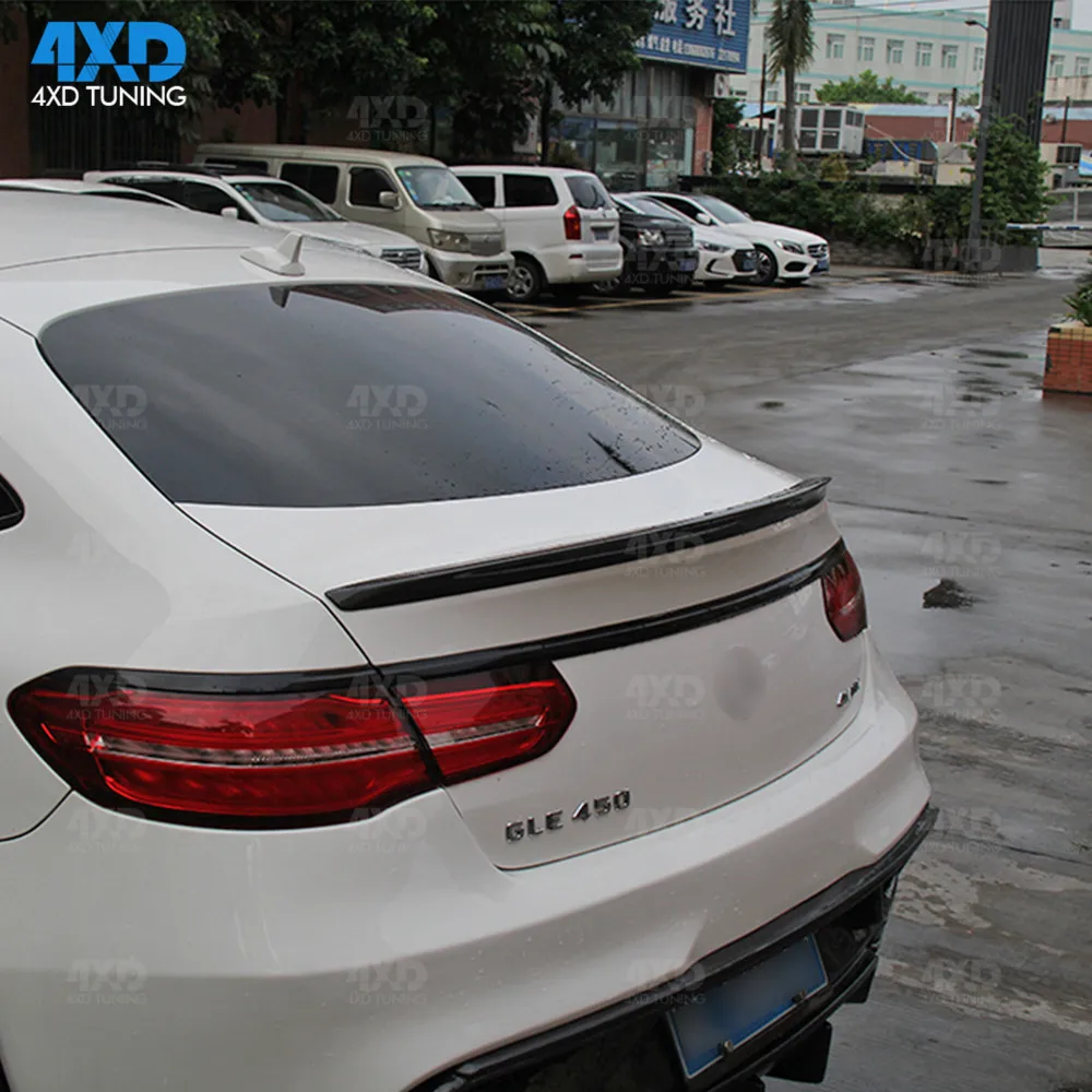 GLE купе спойлер из углеродного волокна для Mercedes W166 AMG заднего багажника крыла GLE400