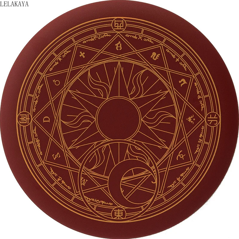 

Card Captor Sakura Anime Pink Moon Action Figure Toys Magic Array Wireless Charger Fast Quick Charging Pad For iPhone&Android