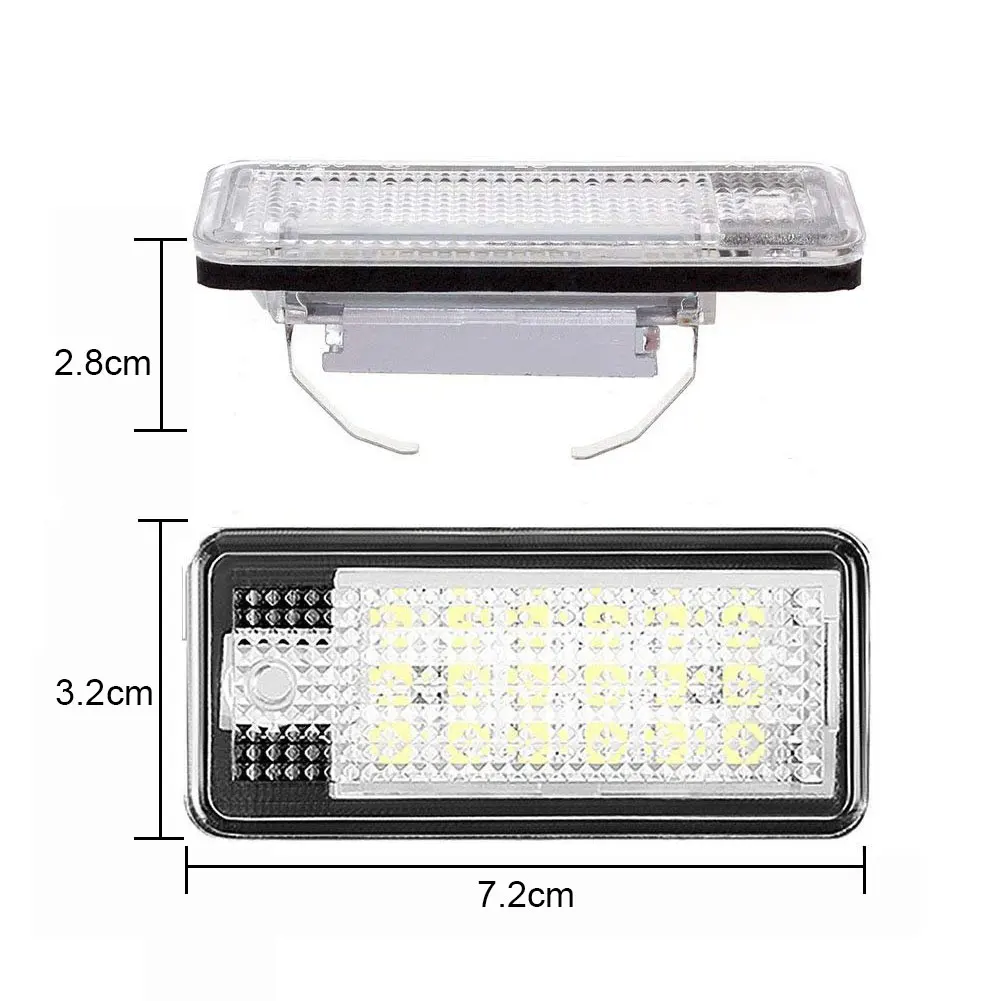 

2PCS 18 LED License Plate Light Lamp For Audi A3 A4 A6 A8 B6 B7 Q7