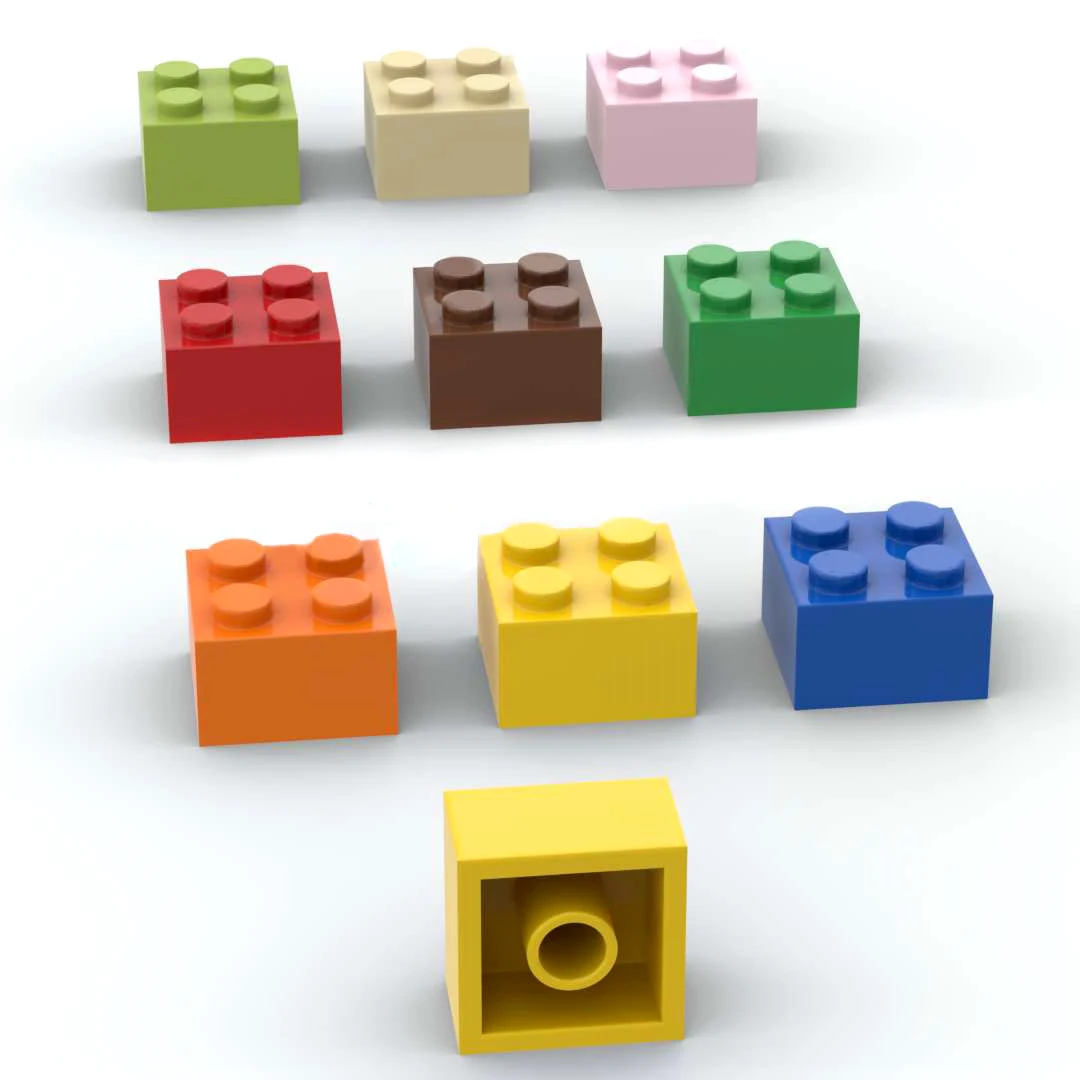 

10PCS MOC 3003 6223 35275 2x2 High-Tech Changeover Catch For Building Blocks Parts DIY Educational Brick Toy Compatible 3003