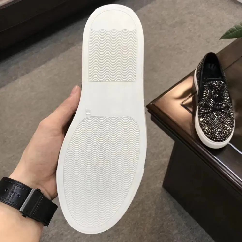 Мужские кожаные туфли ручной работы коричневые повседневные лоферы из