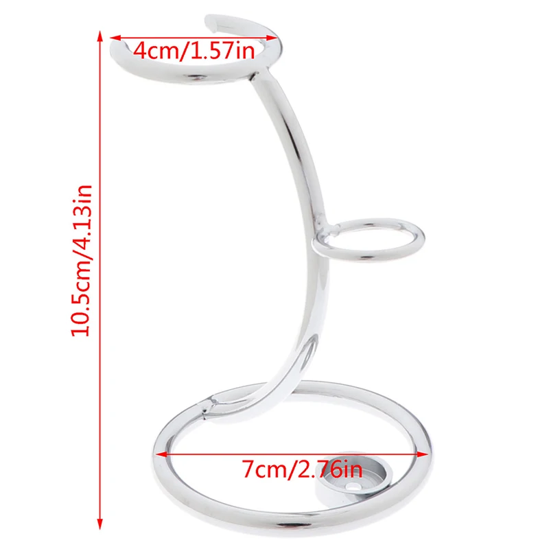 

Men shaving tool holder 2 in1 compact stainless steel curved shaving brush manual razor stand holders Beard