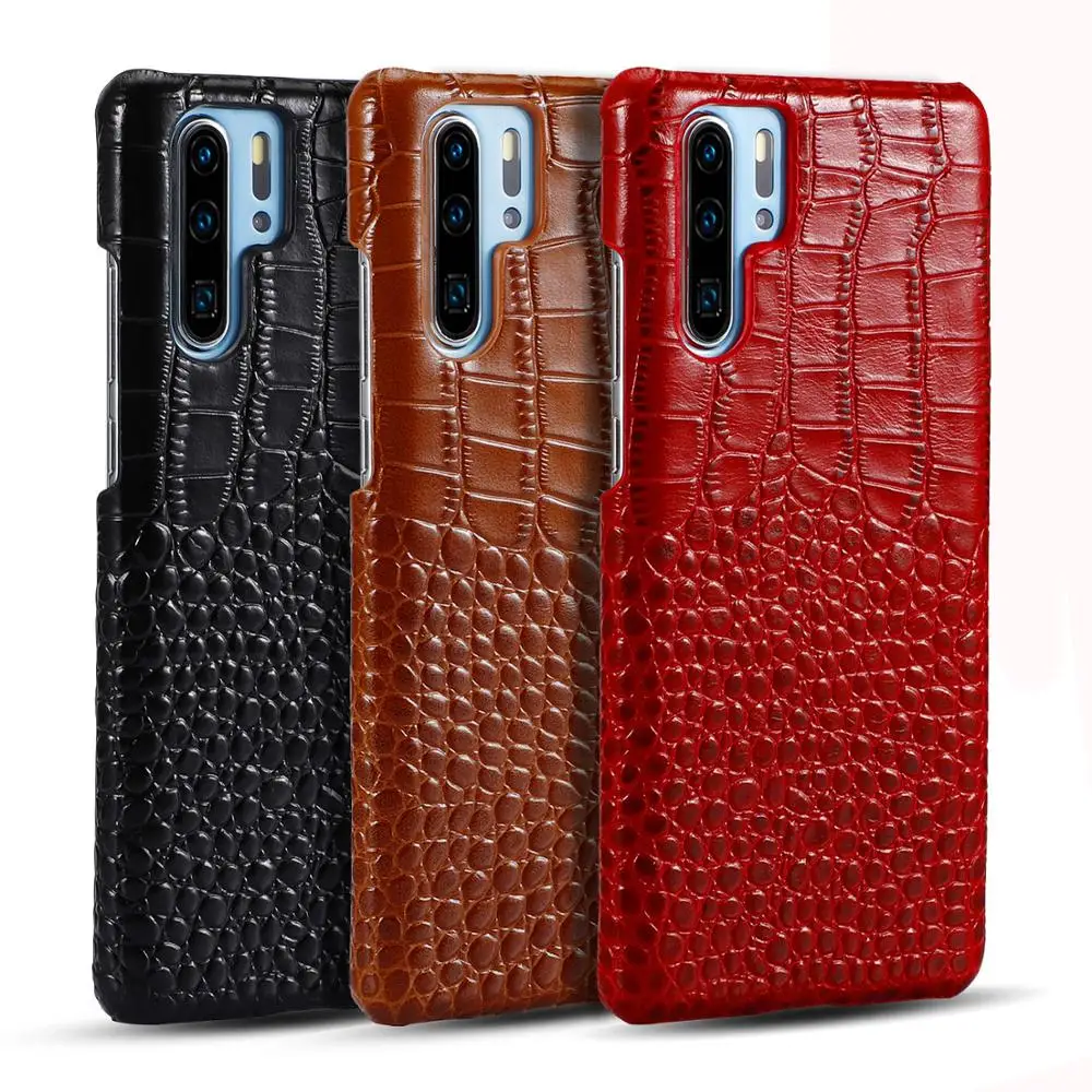 

Leather Phone Case For Huawei P30 P40 P20 lite Nova 5t For honor 20 pro 10i 9 10 lite 8x 9x case Cowhide Corocidle Belly cover