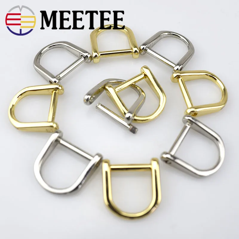 

5/10/30pcs Meetee 11mm Bags O D Rings Belt BuckleS Hanger Horseshoe Handbag Leather Hardware Accessories G8-3