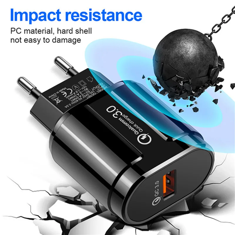 Быстрая зарядка 3 0 стандарта ЕС США Великобритании устройство для быстрой