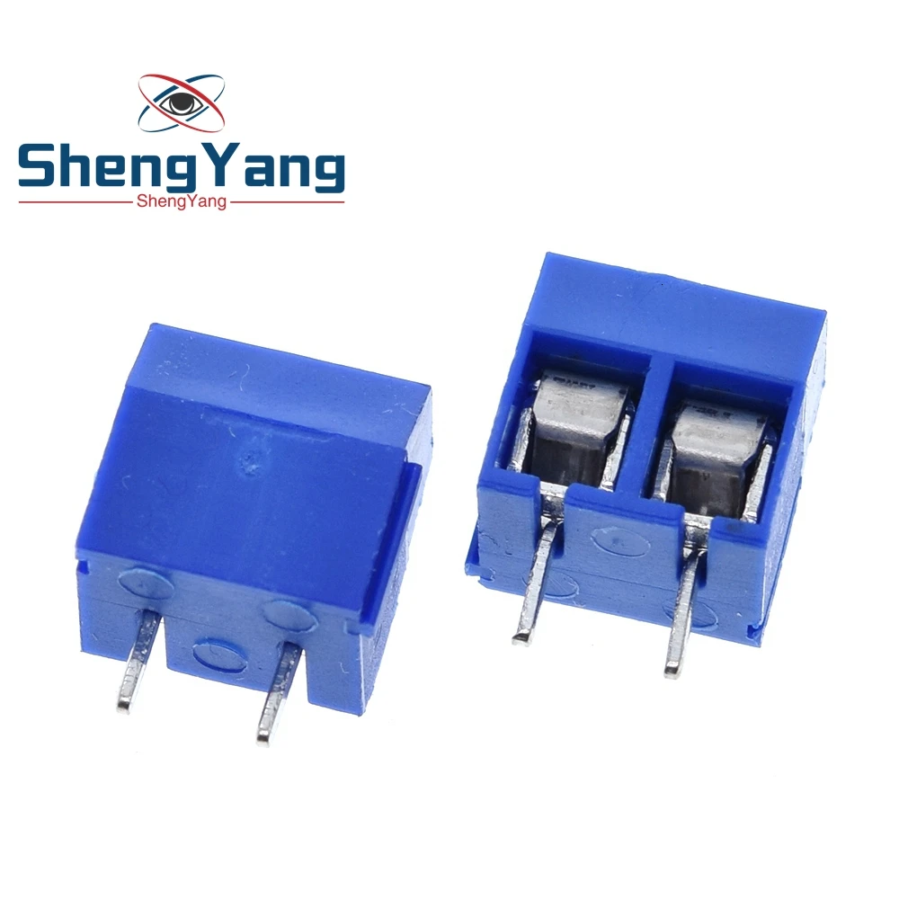 ShengYang 10 шт. 5.08-301-2P 301-2P 2-контактный винтовой клеммный блок коннектор 5 мм Шаг |