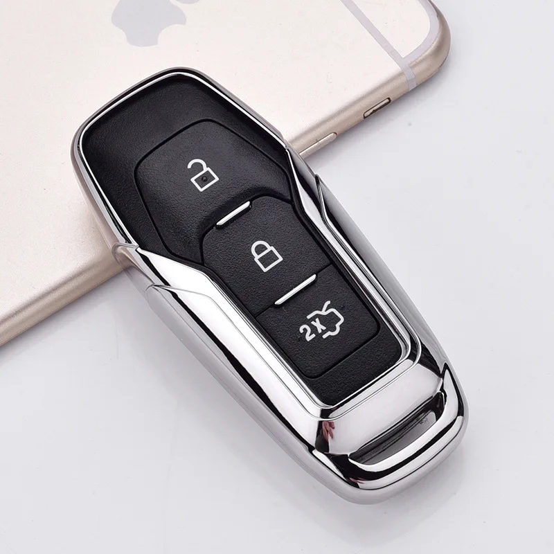 Высококачественный чехол для автомобильного ключа из ТПУ защитный Ford Focus Kuga Mondeo