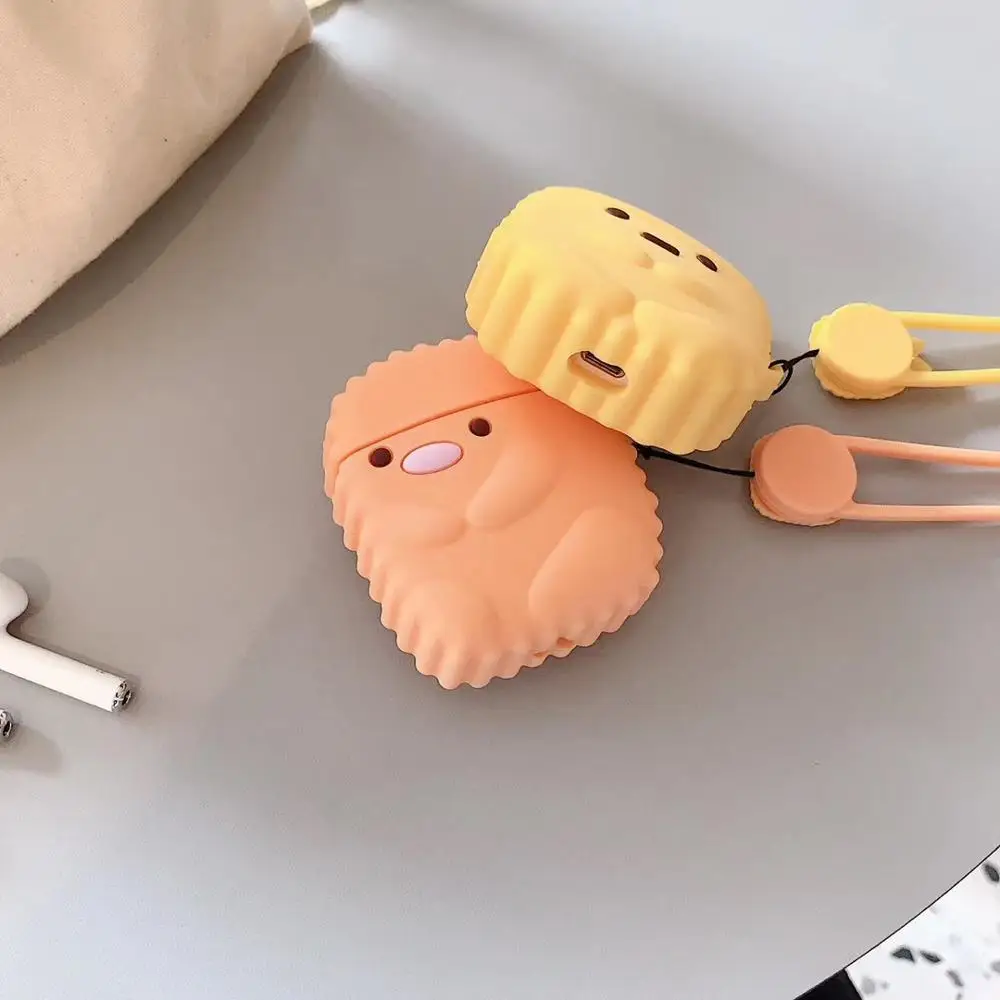 GOOYIYO-милый чехол для Airpods 1 2 зарядная коробка наушников мягкий силиконовый
