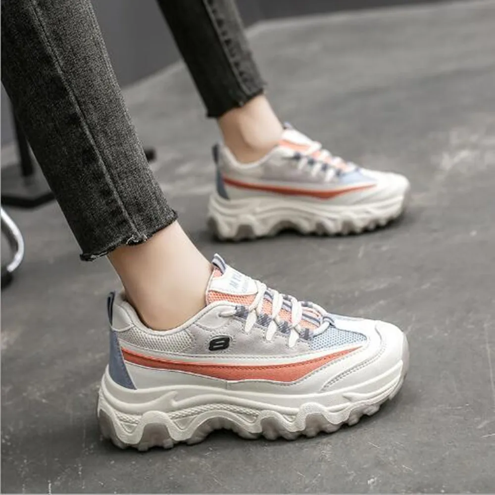 

Весенняя женская обувь Ddaddy 35-40, новинка 2021, женская повседневная обувь на толстой подошве, модная спортивная обувь для студентов