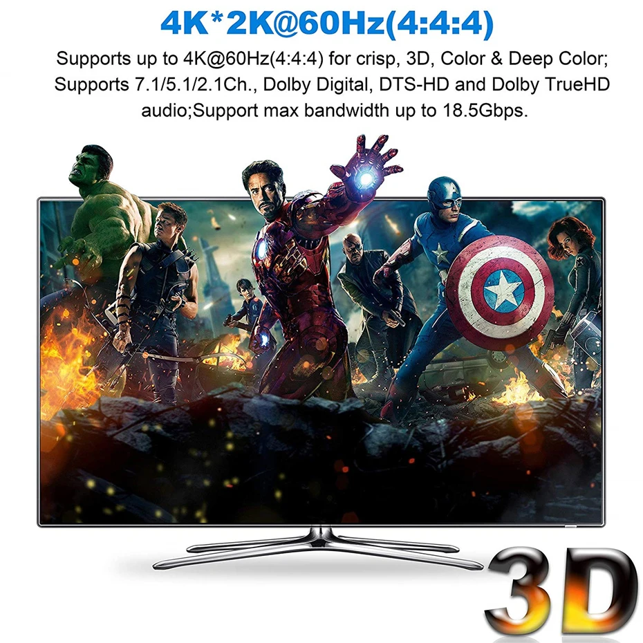 HDMI 2,0 аудио экстрактор 7.1Ch 4K 60Hz HDMI коммутатор аудио сплиттер 1X1 HDMI 5.1Ch аудио экстрактор сепаратор HDMI toslink аудио