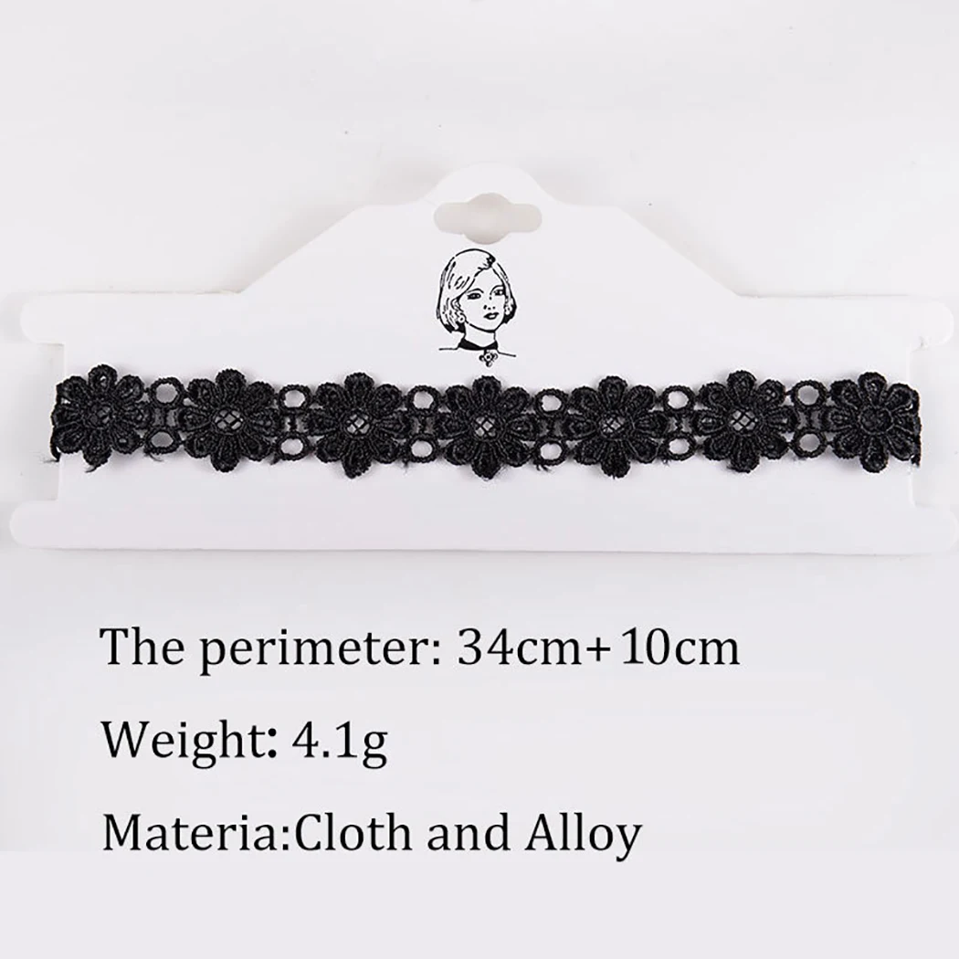 3 шт. женское колье-чокер с цветочным кружевом | Ожерелья