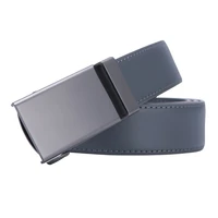 new designer popular luxury cowhide leather belt men blue gray automatic buckle casual belts for men 3 0cm width
