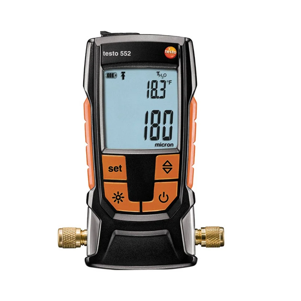 Беспроводной цифровой вакуумный датчик Testo 552 с Bluetooth система HVAC для охлаждения
