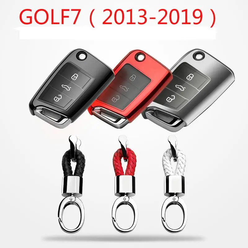 

FOR VW Golf 7 MK7 Ibiza Leon FR 2 Altea Aztec For Skoda Octavia car key case Buttons Smart Keyless Remote Control