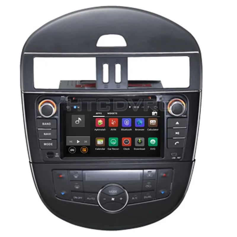 YMODVHT 7 дюймов 4G Восьмиядерный Android 9 0 1 автомобильный dvd плеер для Nissan Tiida/Versa 2011 GPS