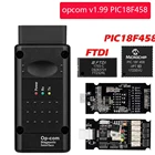 OP COM opcom V1.99 с реальным PIC18F458 FTDI FT232RL чип OBD2 диагностический инструмент для Opel, OPCOM v1.78 70 может быть обновлена вспышка