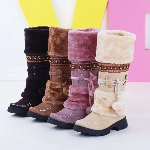 

2019 Newest Winter Warm Martin Boots Thickened Fur High Heel Boots Women Shoes Fashion Sexy Long Snow Boots Platform Boots Women