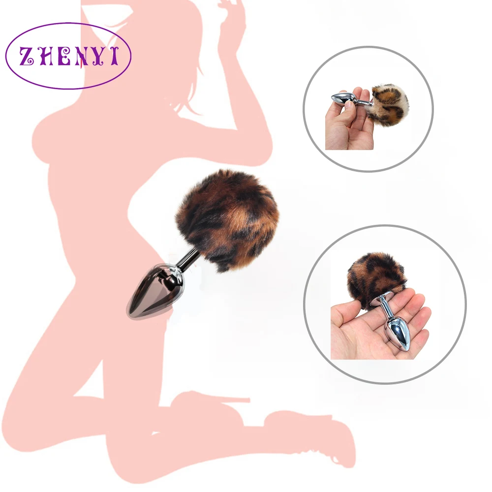 Плюшевый кролик хвост девочки секс-игрушки искусственная Анальная пробка товары