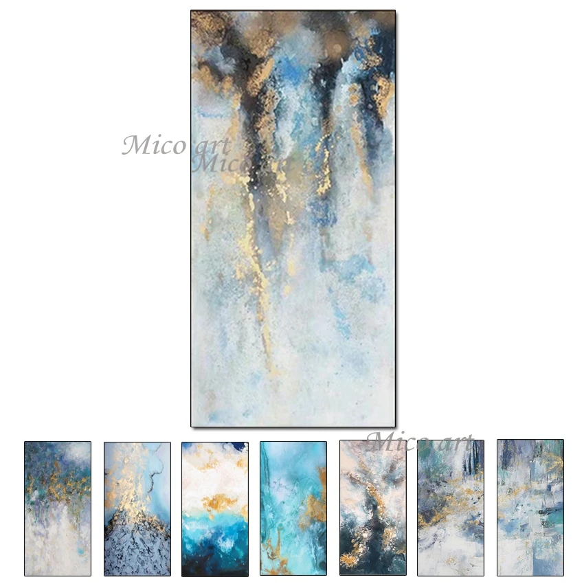 Картина маслом на холсте стена картина невидимая абстрактная ручной работы | Дом